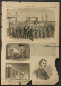 Grand Review of the Armies, Washington, D.C.; Jefferson Davis' cell at Fort Monroe; portrait of David E. Herold, accomplice of John Wilkes Booth LCCN2013645846