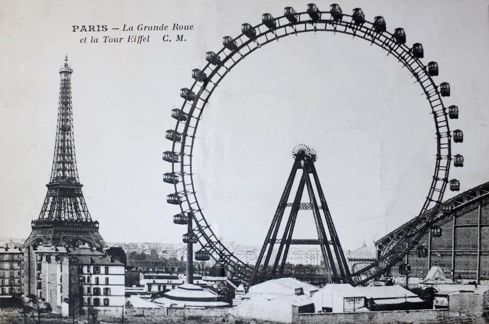 Grande roue carte postale