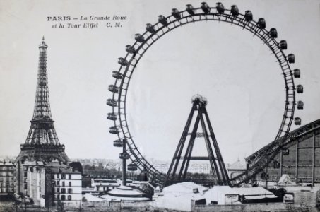 Grande roue carte postale