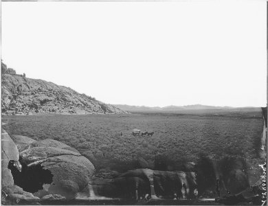 Granite Mountains, above Devil's Gate. Fremont County, Wyoming. - NARA - 516901