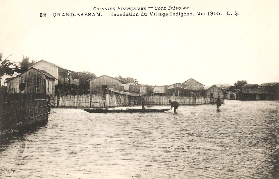 Grand-Bassam-Inondation du village indigène, mai 1905
