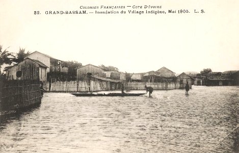 Grand-Bassam-Inondation du village indigène, mai 1905