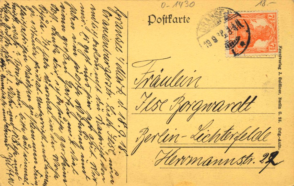 Gransee, Brandenburg - Stadtansicht (back) (Zeno Ansichtskarten)