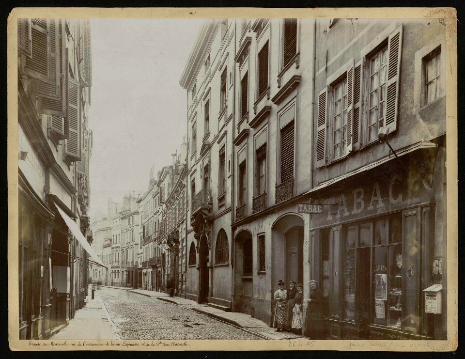 Grande rue Nazareth vue de l'intersection de la rue Espinasse. - FRAC31555 26Fi15