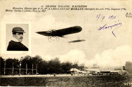 Grande semaine d'Aviation (à Beau-Désert-Mérignac). Monoplan Blériot