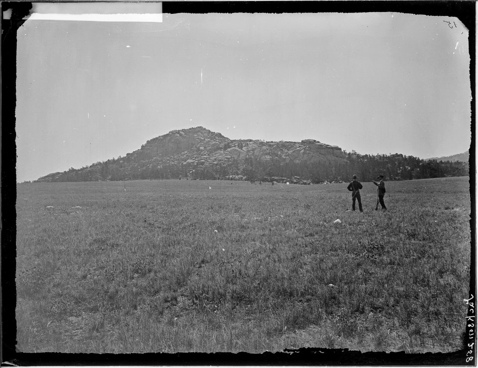 Granite ridges near the eastern base of Laramie Peak. Albany County, Wyoming. - NARA - 516867