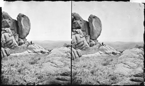 Granite rocks, at foot of Laramie Peak. Albany County, Wyoming. - NARA - 517387
