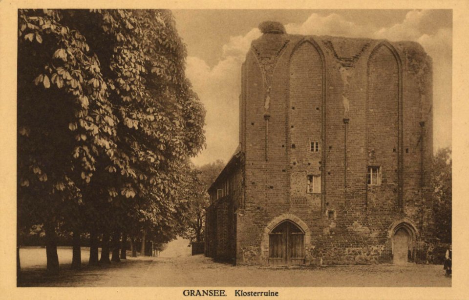 Gransee, Brandenburg - Ruine des Franziskanerklosters (2) (Zeno Ansichtskarten)