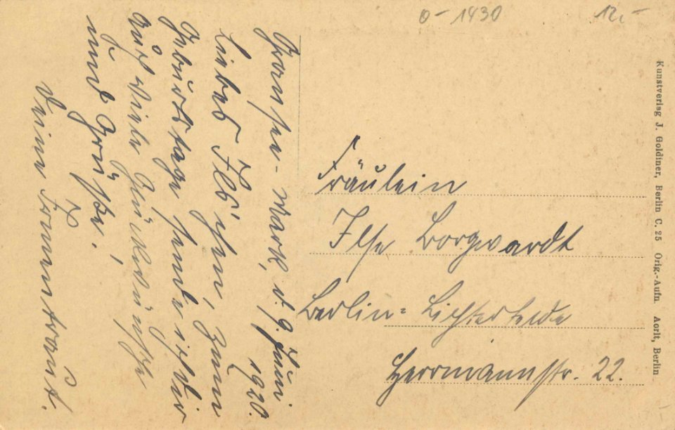 Gransee, Brandenburg - Stadtmauer (back) (Zeno Ansichtskarten)