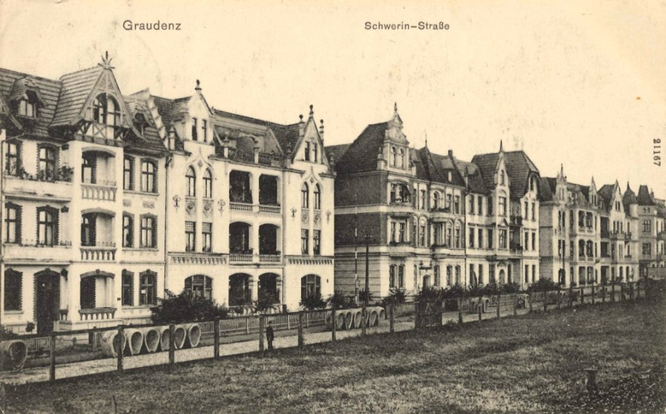 Graudenz, Westpreußen - Schwerinerstraße (Zeno Ansichtskarten)