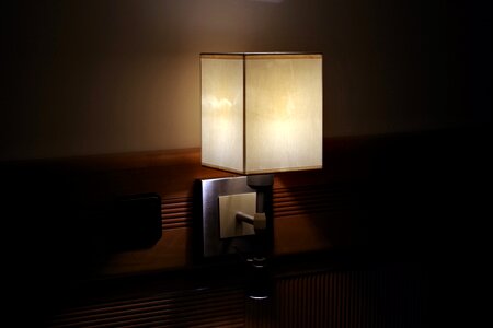 Lighting over the bed night lamp photo