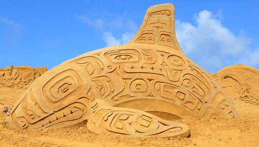 Sand sculpture art søndervig