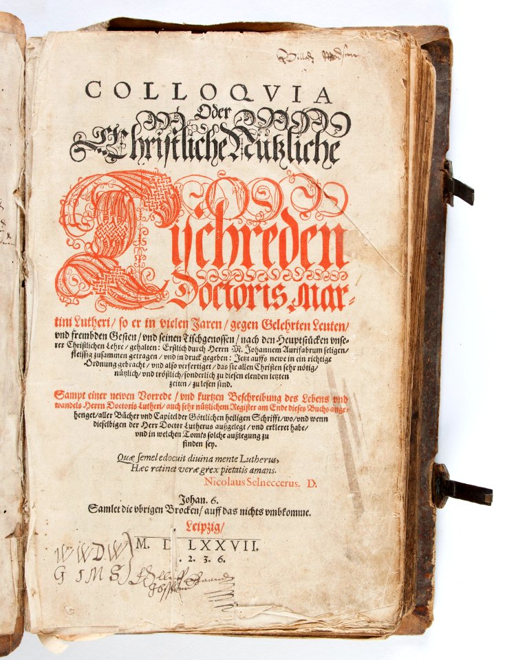 Graverat titelblad från 1577 - Skoklosters slott - 93205
