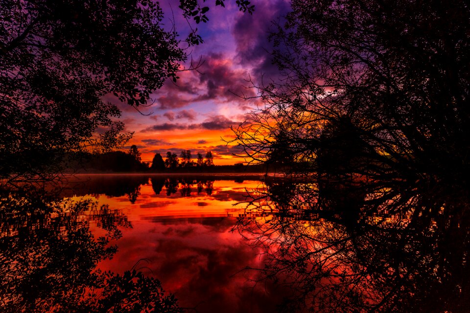 Romantic sky landscape