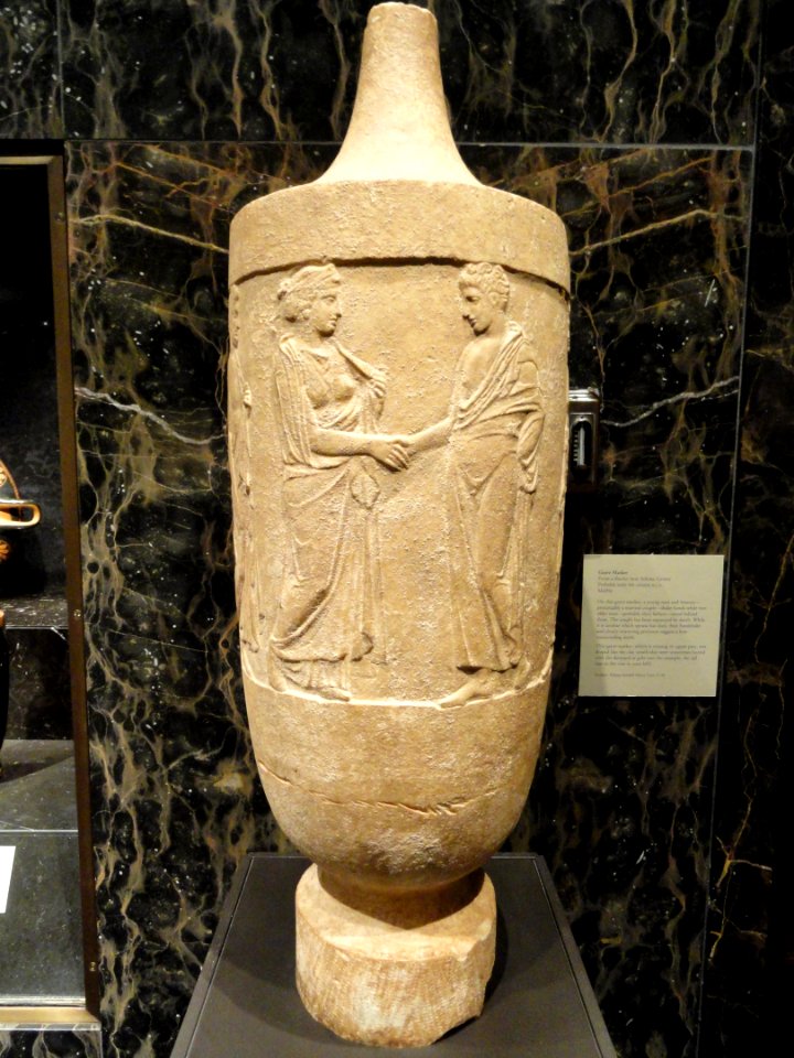 Grave marker, marble, from district near Athens, probably early 4th century BCE - Nelson-Atkins Museum of Art - DSC08183