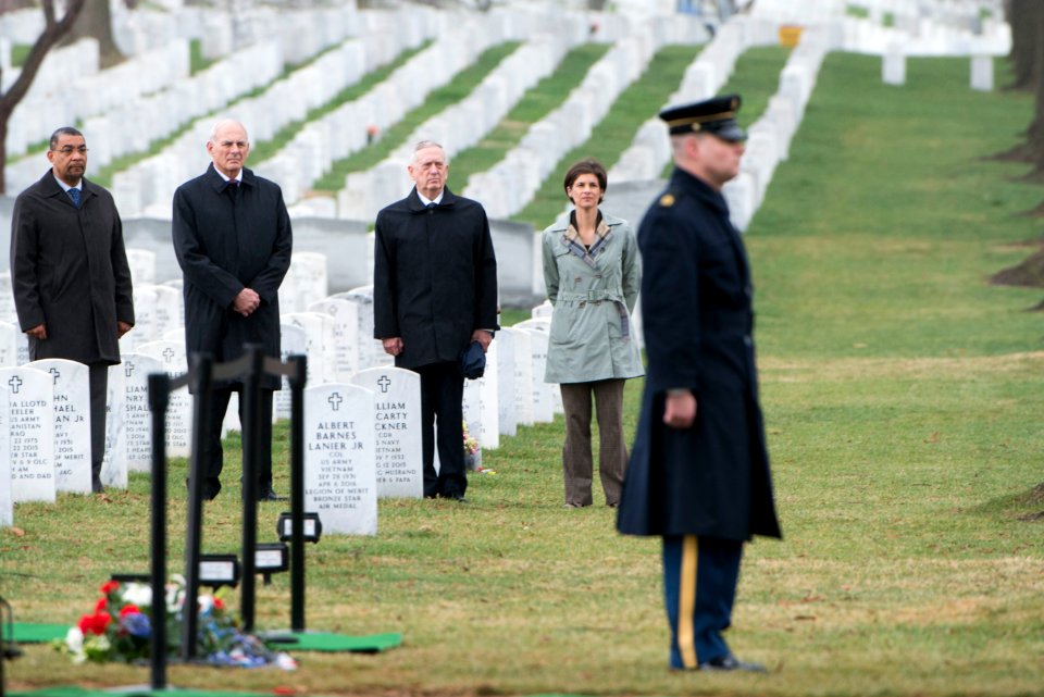 Graveside service for U.S. Marine Pvt. Harry K. Tye, killed during the Battle of Tarawa in World War II, takes place at Arlington National Cemetery (33590724121)