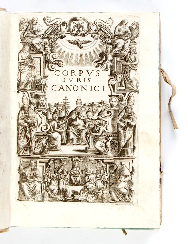 Graverat titelblad till Kanonisk rätt - Skoklosters slott - 93238