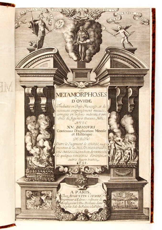 Graverat titelblad till Ovidius Metamorfoser, 1651 - Skoklosters slott - 93488