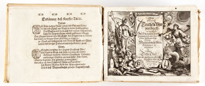 Graverat titelblad, Das erneürte teütsche Wappenbuch in welchem desz h. römische Reichs Potentaten... - Skoklosters slott - 93433
