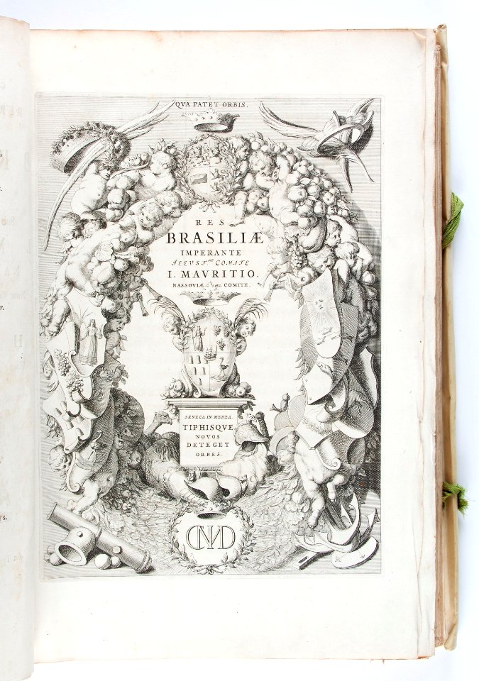 Graverat titelblad, ...Rerum per octennivm in Brasilia... - Skoklosters slott - 93307