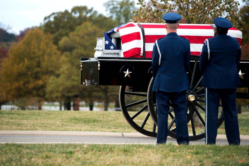 Graveside service for U.S. Air Force Maj. Candice Ismirle (30795672891)
