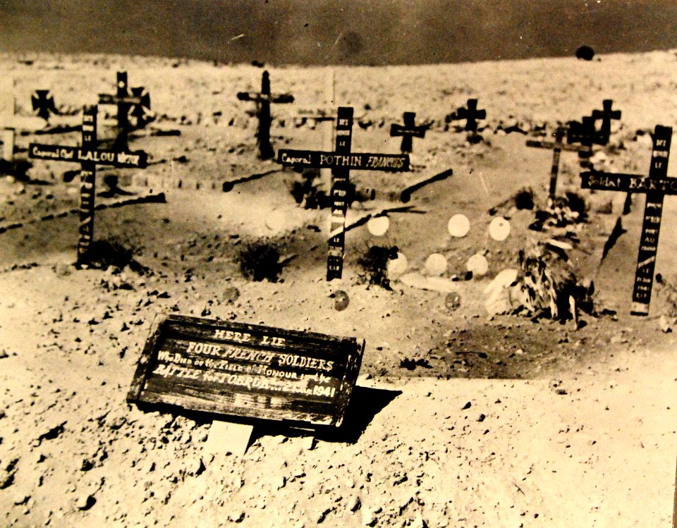 Graves of Fighting French soldiers in North Africa, 1942