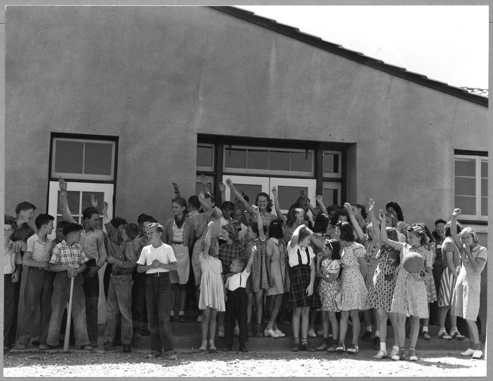 Grayson, Westley, Stanislaus County, Western San Joaquin Valley, California. At Westley school just . . . - NARA - 521690