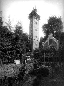 Graz, Hilmwarte am Roseggerweg, Turm und Turmwärterhäuschen - 1901