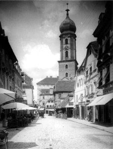 Graz, Neuthorgasse, Richtung Franziskanerkirche - 1898