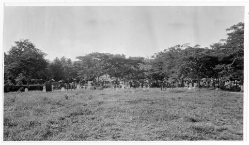 Graveyard at Agana, Guam, circa 1930