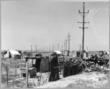 Grayson, Stanislaus County, California. The fringe of Grayson, a new shacktown community of the West . . . - NARA - 521692