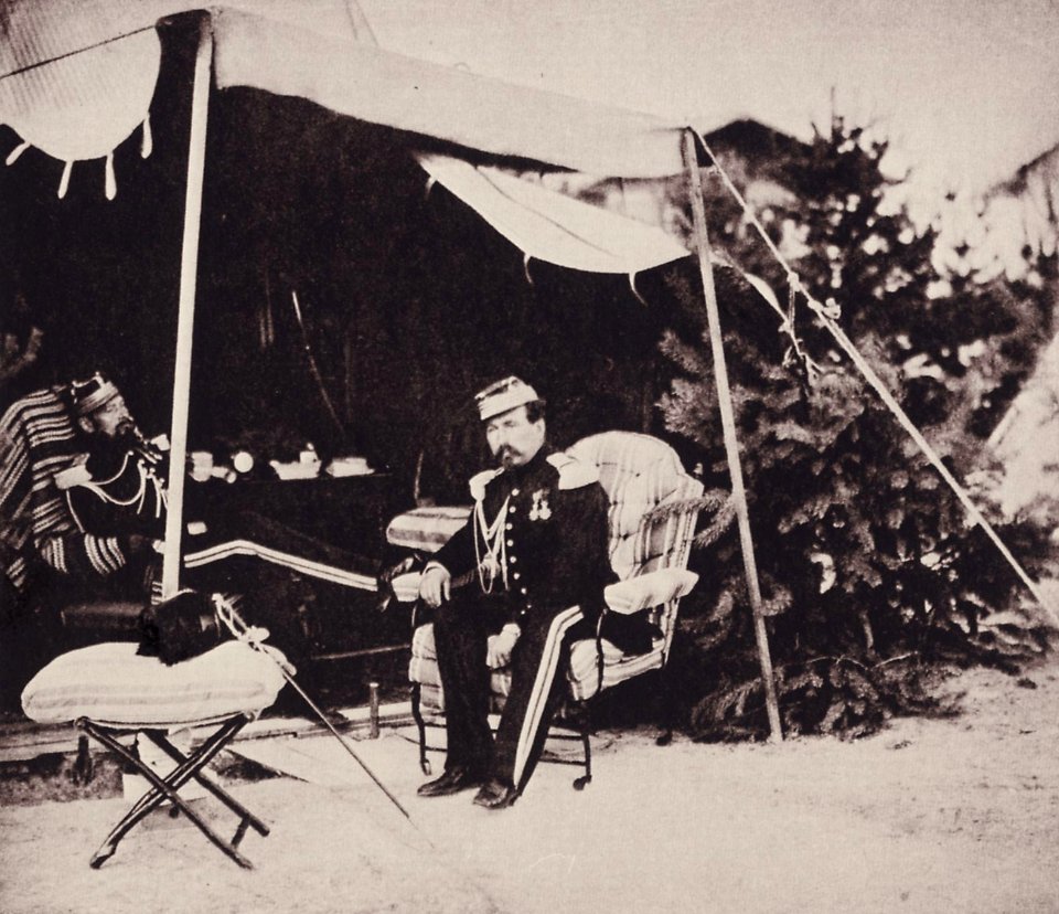Gray, Gustave Le - Das Lager bei Châlons – Offizier in einem Zelt (Zeno Fotografie)