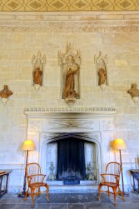 Great hall hearth - Lacock Abbey - Wiltshire, England - DSC00965 photo