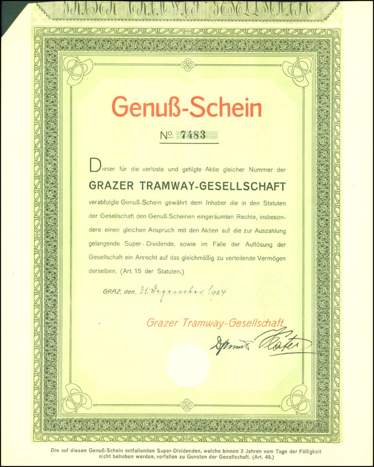 Grazer Tramway-Gesellschaft 1924