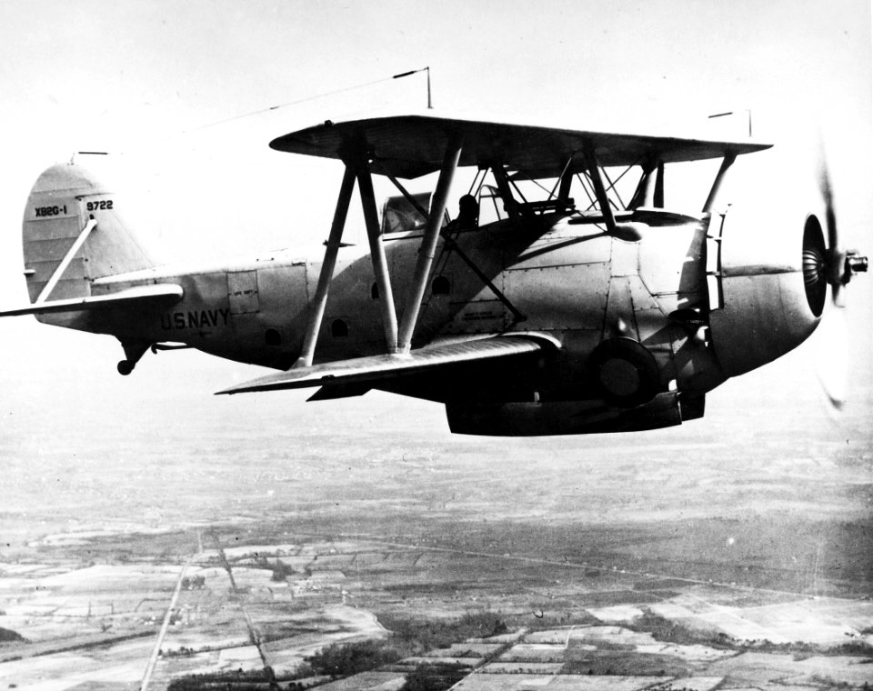Great Lakes XB2G-1 in flight 1936