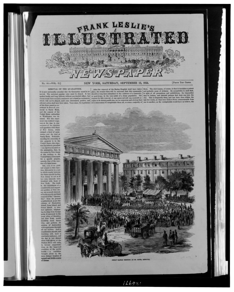 Great Kansas meeting at St. Louis, Missouri - (from a photograph by Fitzgibbons). LCCN00652047
