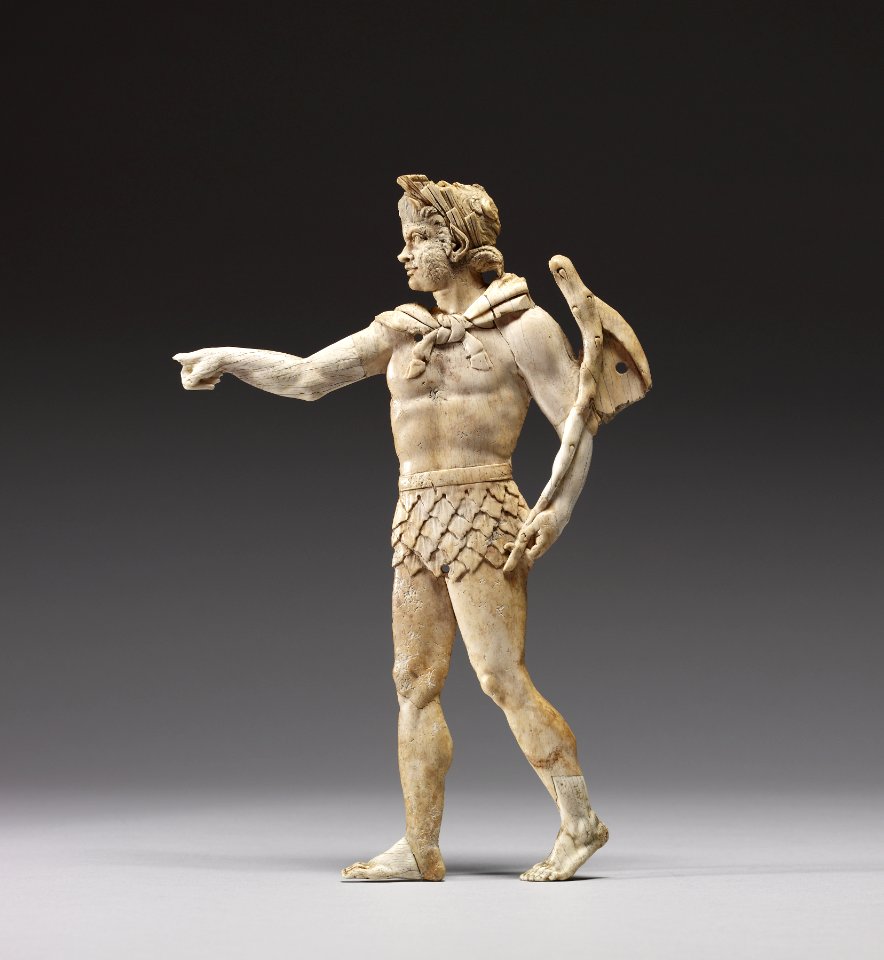 Greek - Appliqué with Satyr Walking to Left - Walters 71557