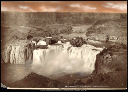 Great Shoshone Falls, Snake River, Idaho, O.S.L.U.Ry. C.R. Savage Salt Lake. photo