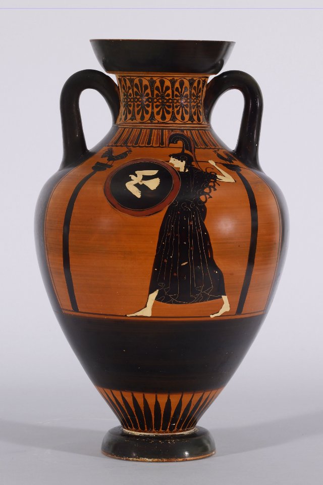 Greek - Black-figure Pseudo-Panathenaic Amphora - Walters 482107 - Side A