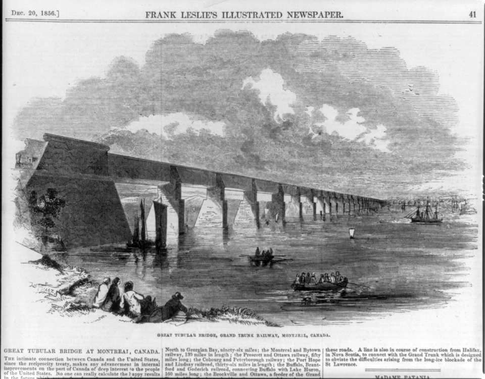 Great tubular bridge, Grand Trunk Railway, Montreal, Canada LCCN2004665468