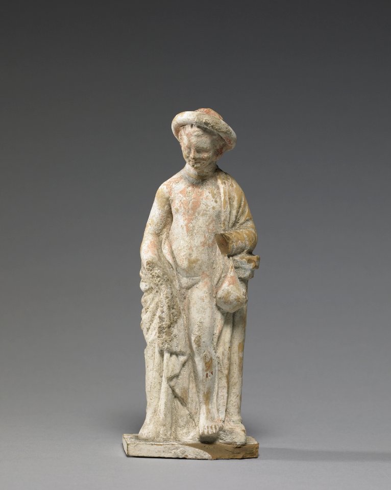 Greek - Draped Boy Leaning on Pillar - Walters 48298