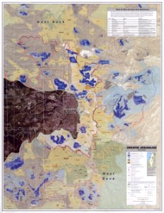 Greater Jerusalem May 2006 CIA remote-sensing map