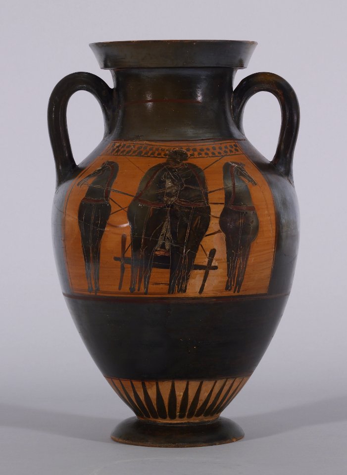 Greek - Black-Figure Amphora - Walters 4813 - Side B