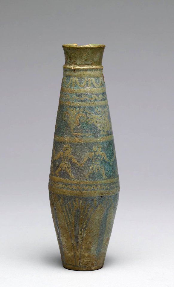 Greek - Flask with Figures and Lotus - Walters 48370 - View B