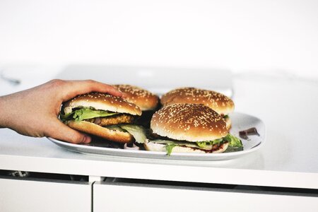 Vegetables bum plate