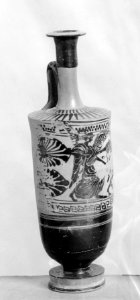 Greek - Black-Figure Lekythos with Hermes and Iris - Walters 48230 - Three Quarter View photo