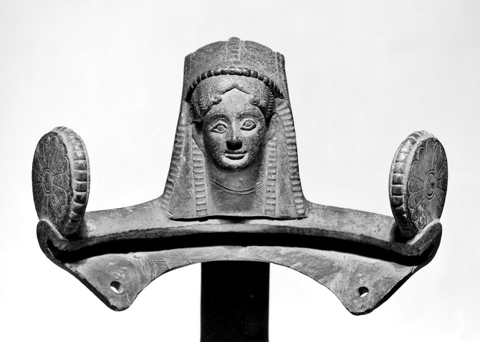 Greek - Handle with the Head of a Woman - Walters 54776