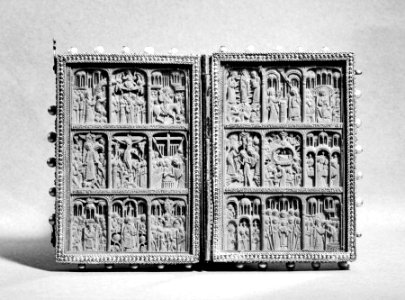 Greek - Diptych Icon with Feasts of the Church - Walters 61174 photo