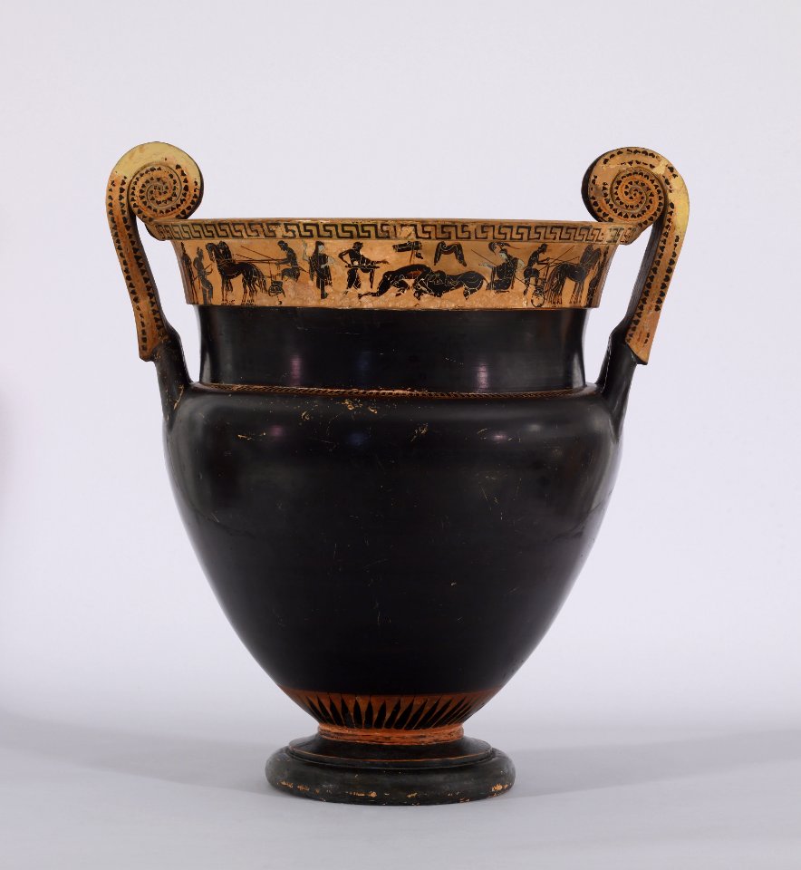 Greek - Black-figure Volute Krater - Walters 4829 - View A