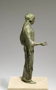 Greek - Maiden from a Mirror Stand - Walters 54774 - Right Side